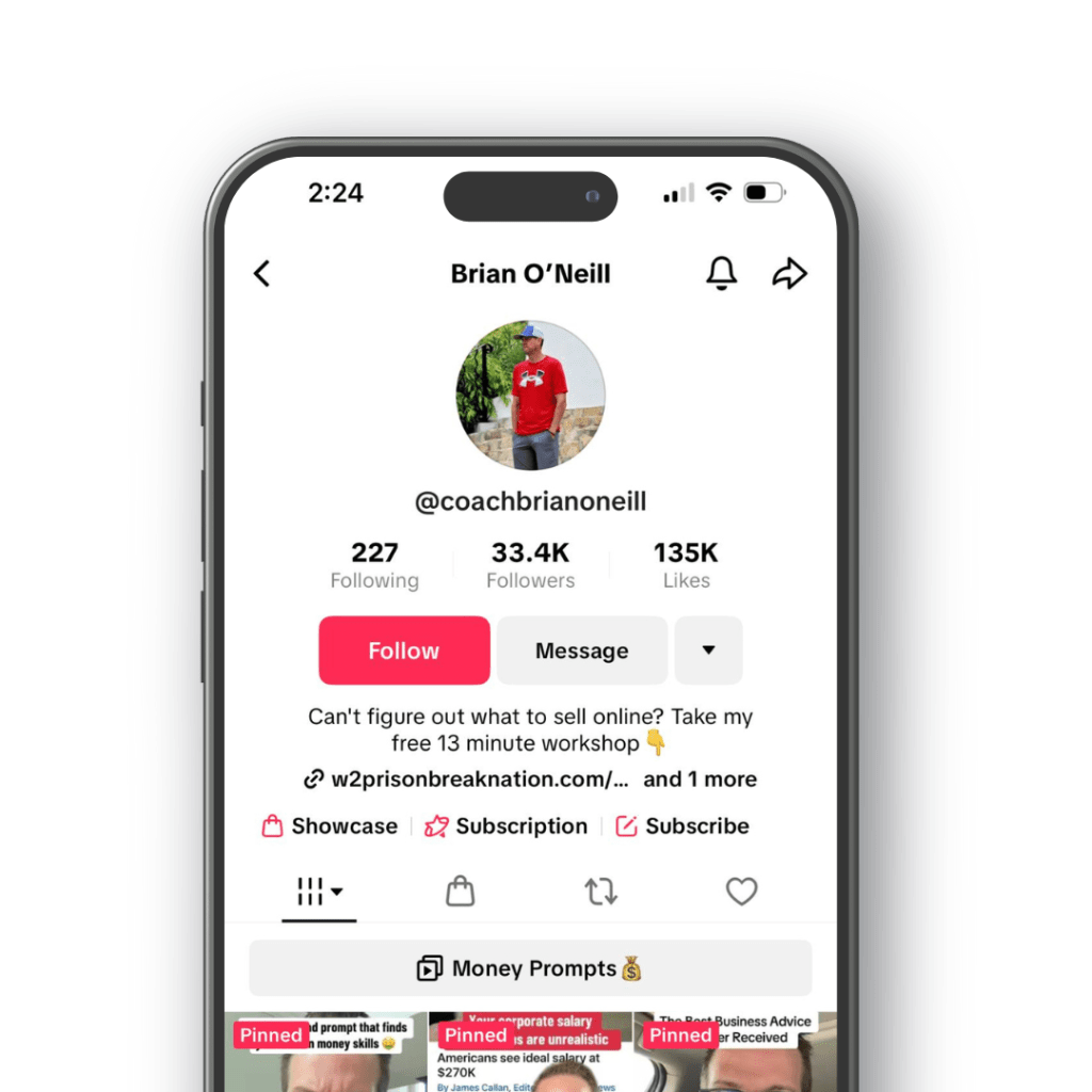 Brian O’Neill TikTok profile