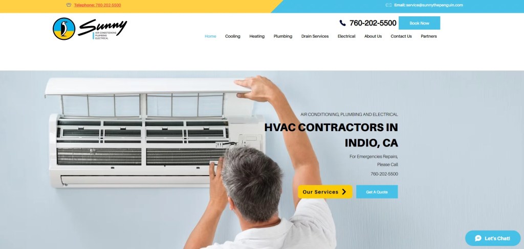 HVAC Contractors in Indio CA, Sunny Air Conditioning SEO