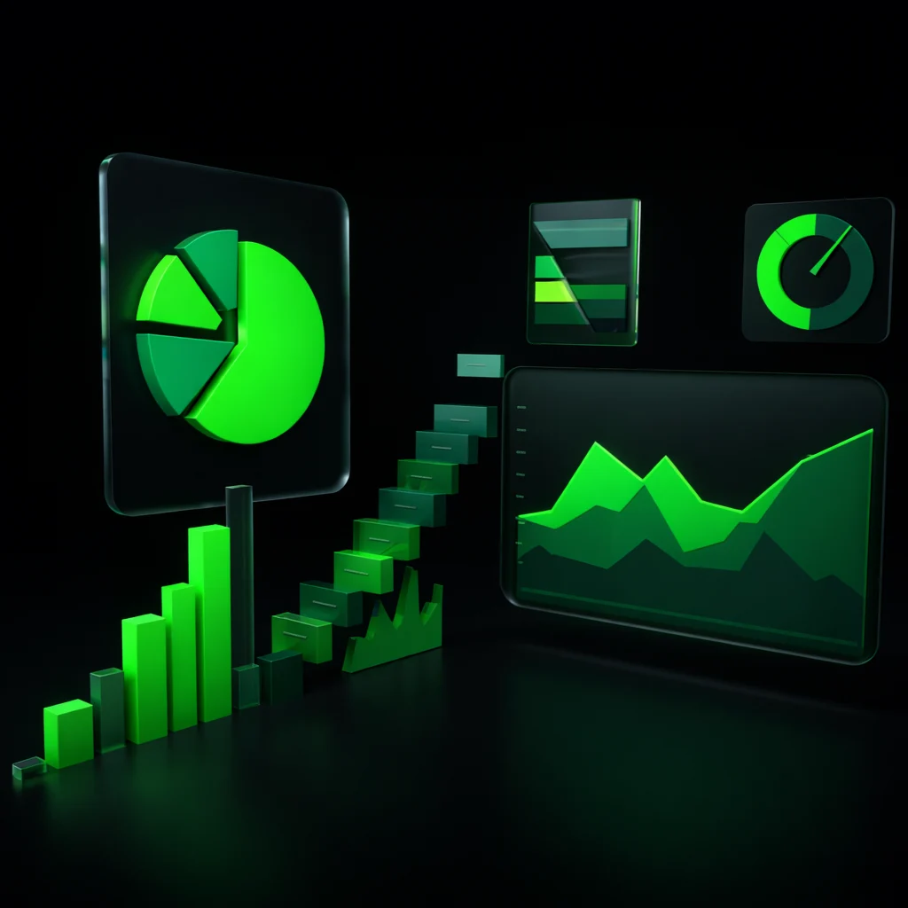 Analytics dashboard charts showing SEO traffic and ranking growth in Rochester, NY